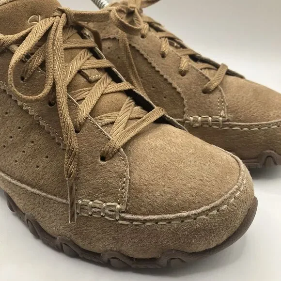 NEW SKECHERS Shoe 8.5 BIKER RELAX FIT CONTAINED Suede LaceUp Comfort Sneaker (K) - Picture 2 of 12